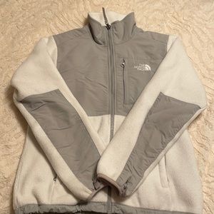 White and Gray Northface